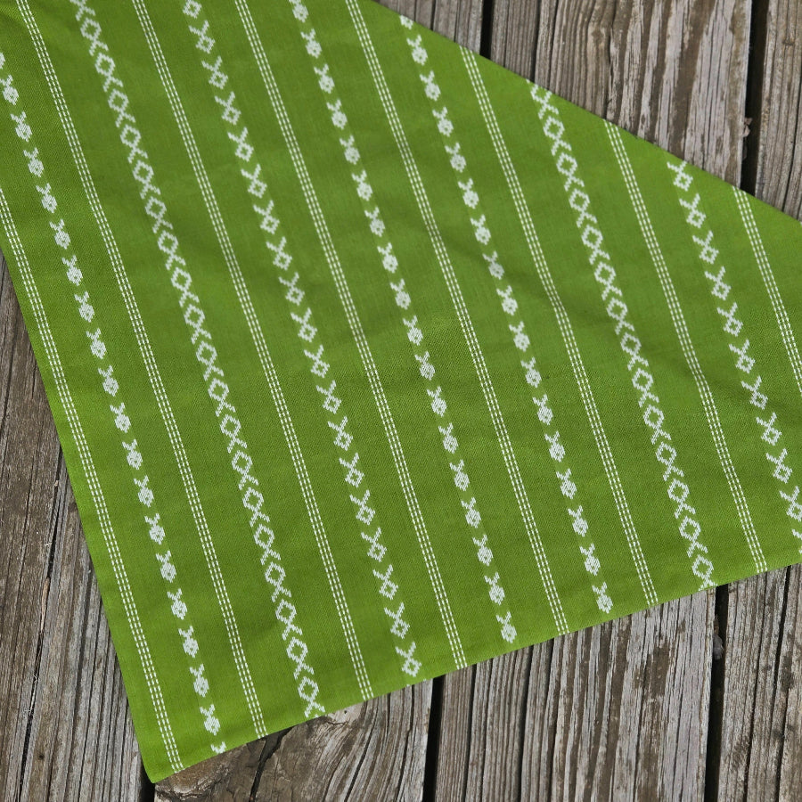 Green Apple Woven Dog Bandana