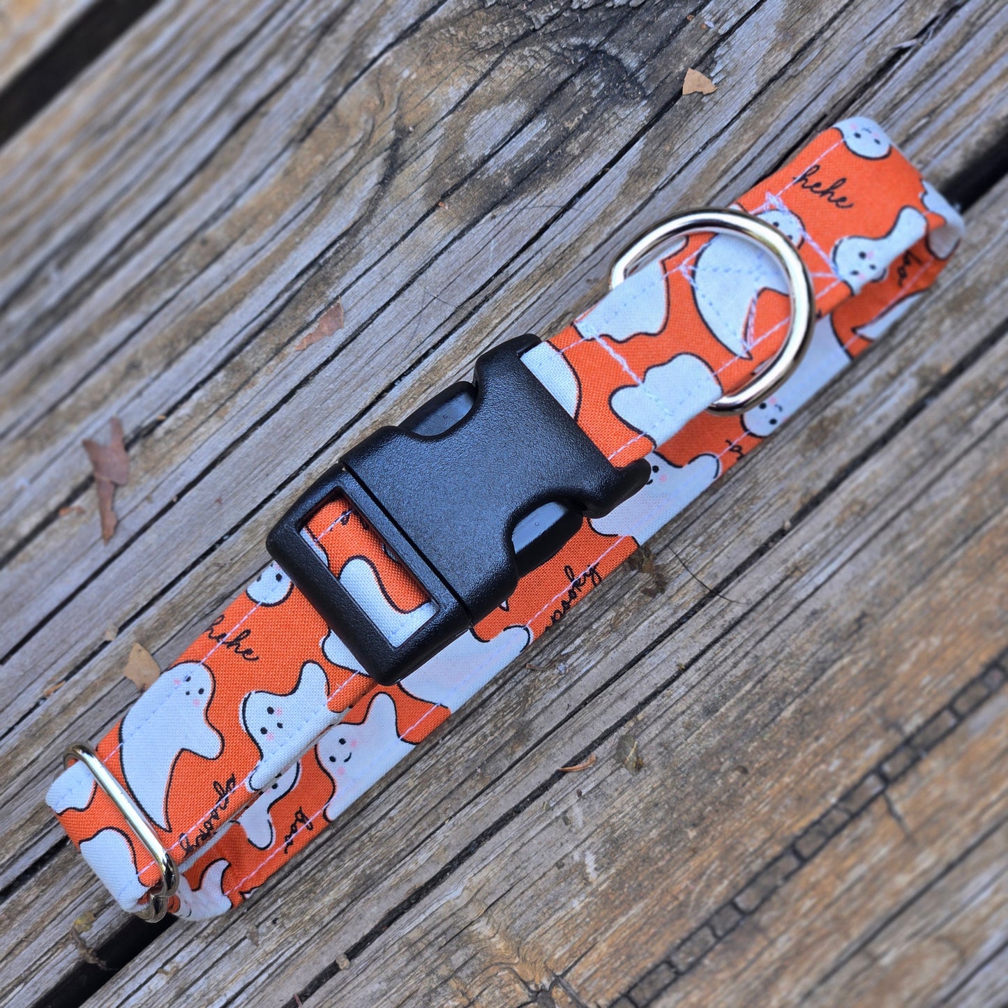 Spooky Ghosts Dog Collar