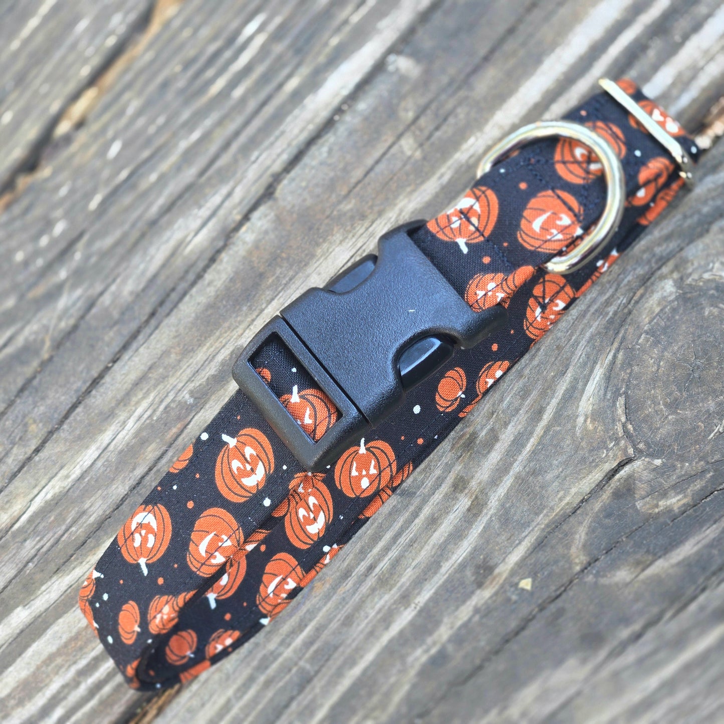 Jack O'Lantern Dog Collar