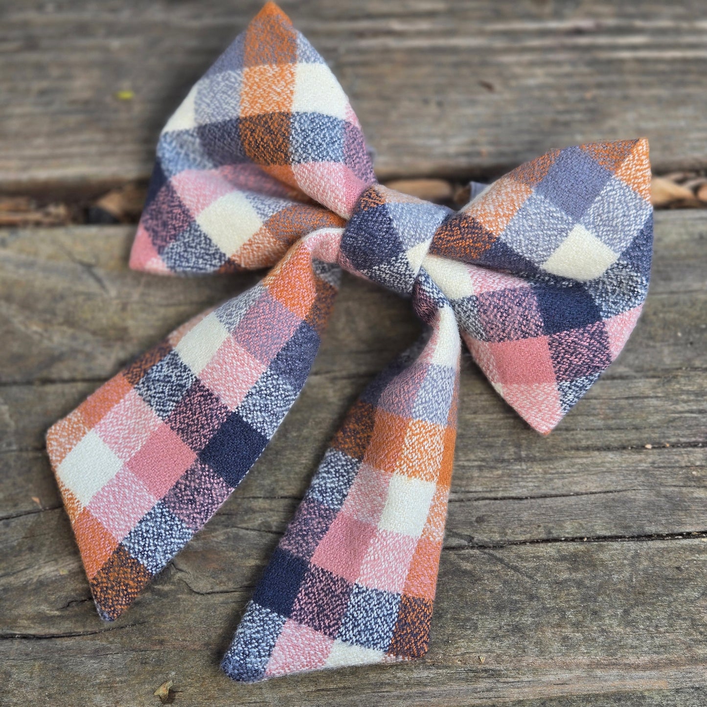 Fall Plaid Fancy Dog Bow