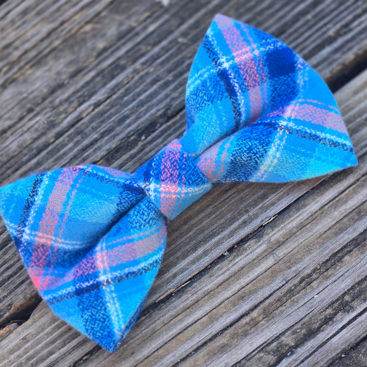 Big Sur Plaid Dog Bow Tie