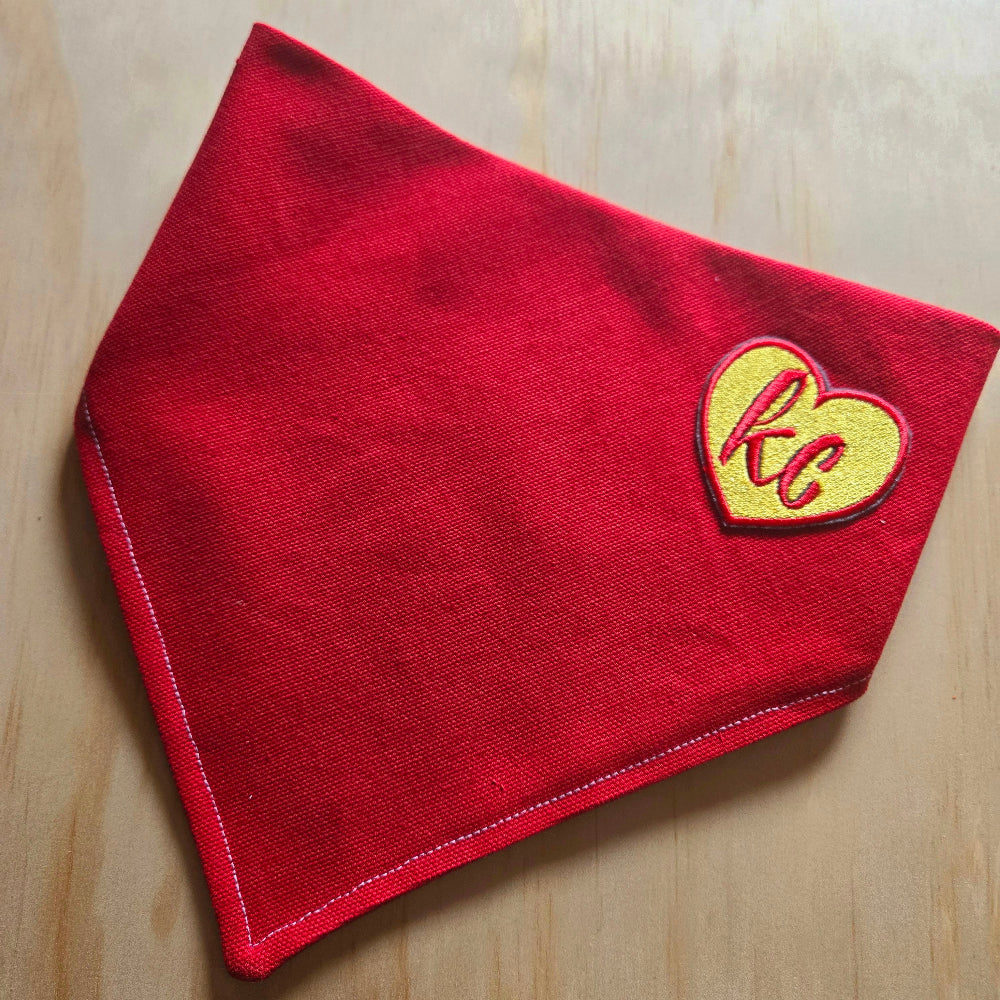 KC Heart Dog Bandana