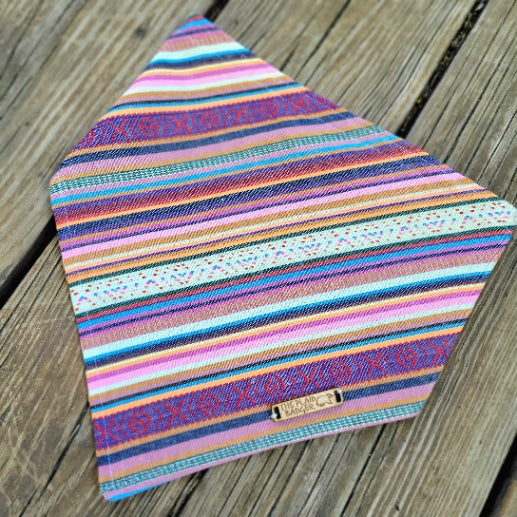 Bright Multicolor Boho Dog Bandana