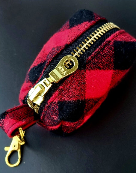 Classic Buffalo Plaid Waste Bag Holder