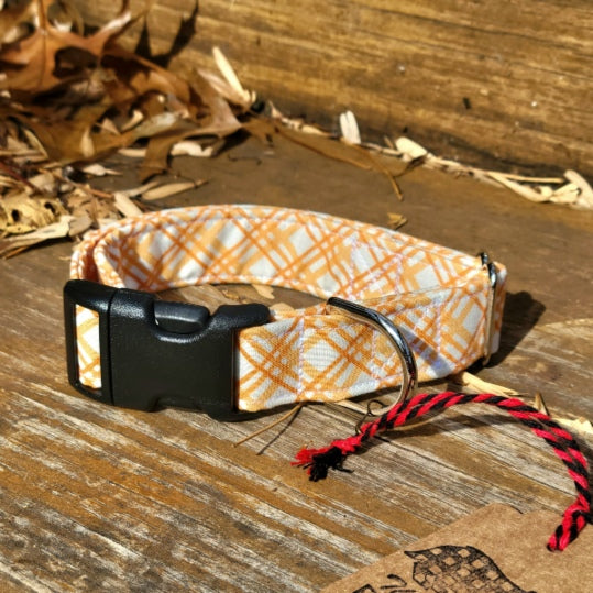 Seconds Sale - Fall Plaid Dog Collar