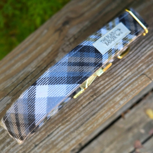 Frost Plaid Dog Collar