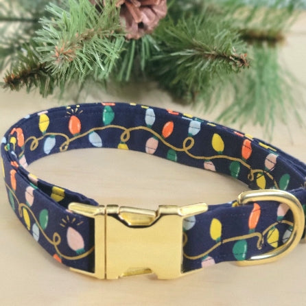 Holiday Lights Dog Collar