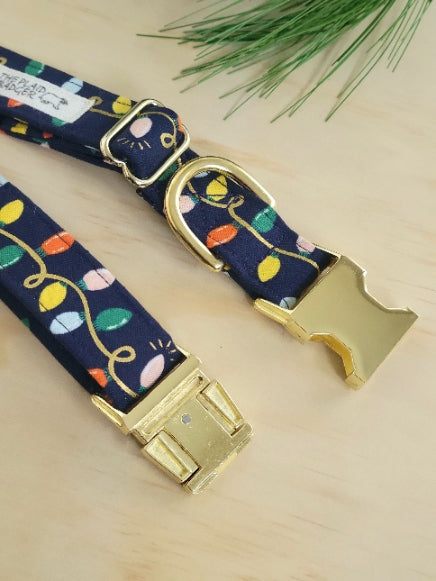 Holiday Lights Dog Collar
