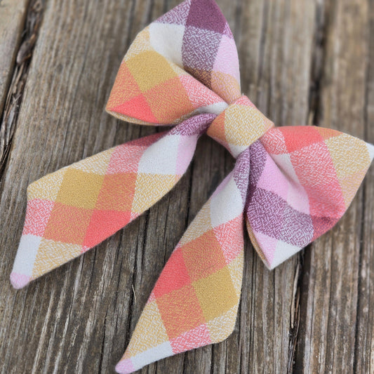 Honeysuckle Fancy Dog Bow