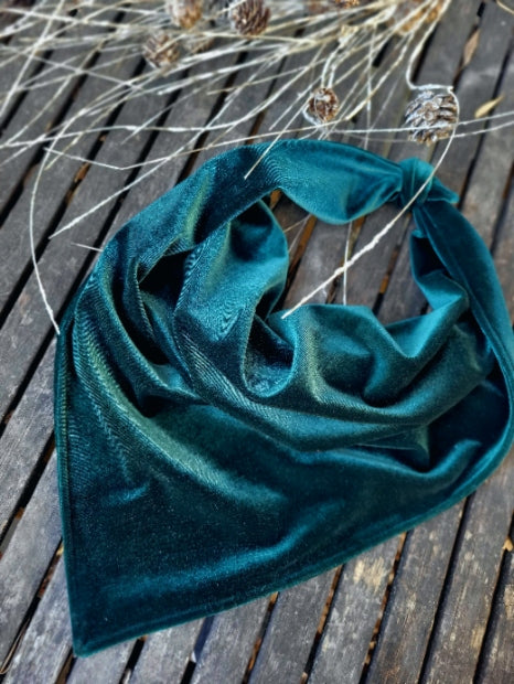Velvet Bandana - Pine