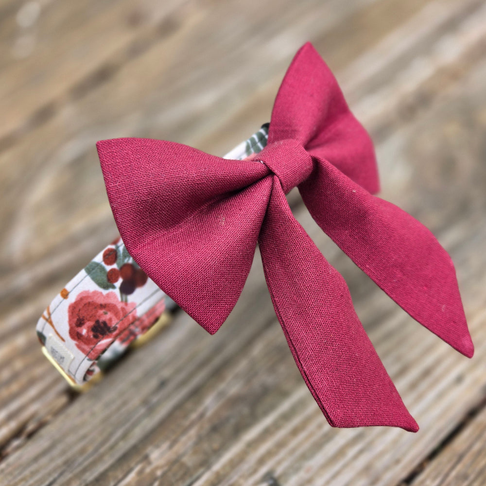 Winter Roses Dog Collar