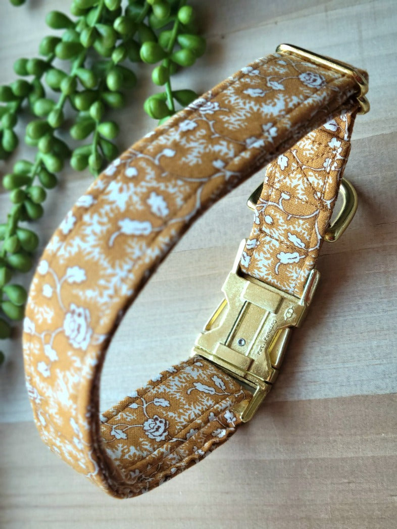 Ginger Floral Dog Collar
