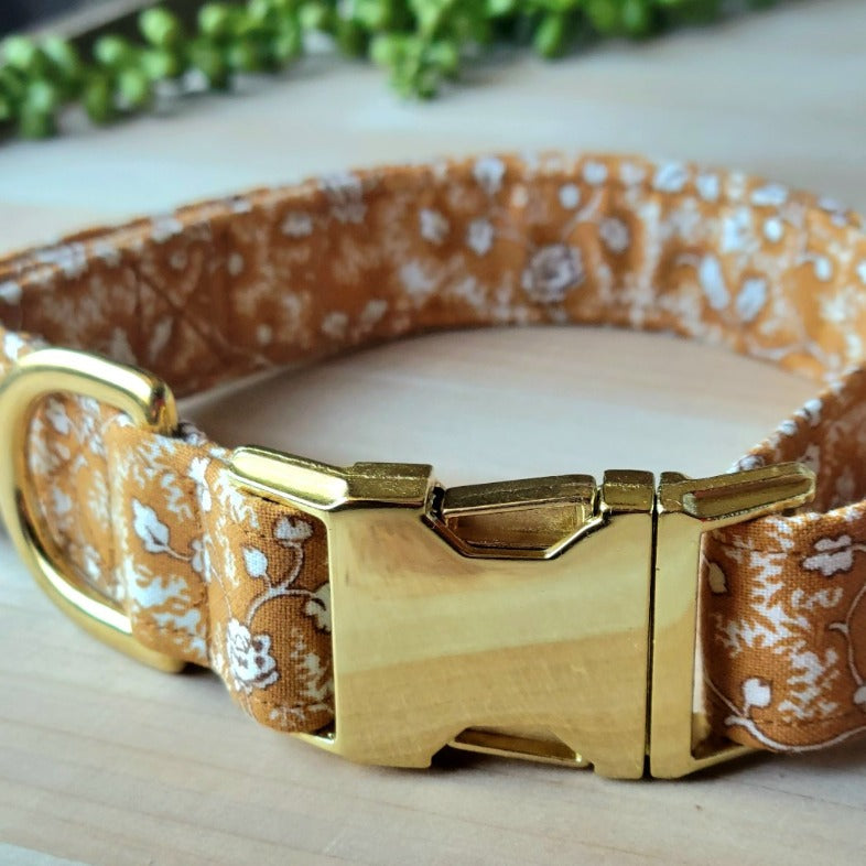 Ginger Floral Dog Collar