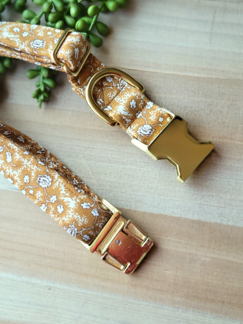 Ginger Floral Dog Collar