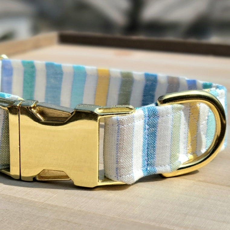 Seconds Sale - Pastel Stripe Dog Collar