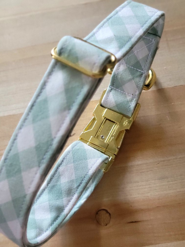 Seconds Sale - Sage Gingham Collar