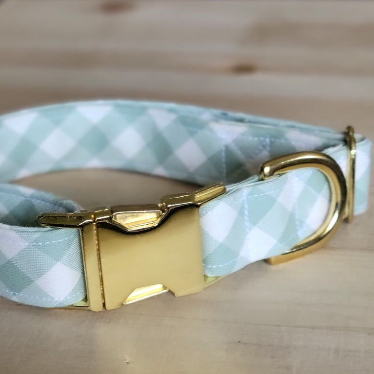 Seconds Sale - Sage Gingham Collar