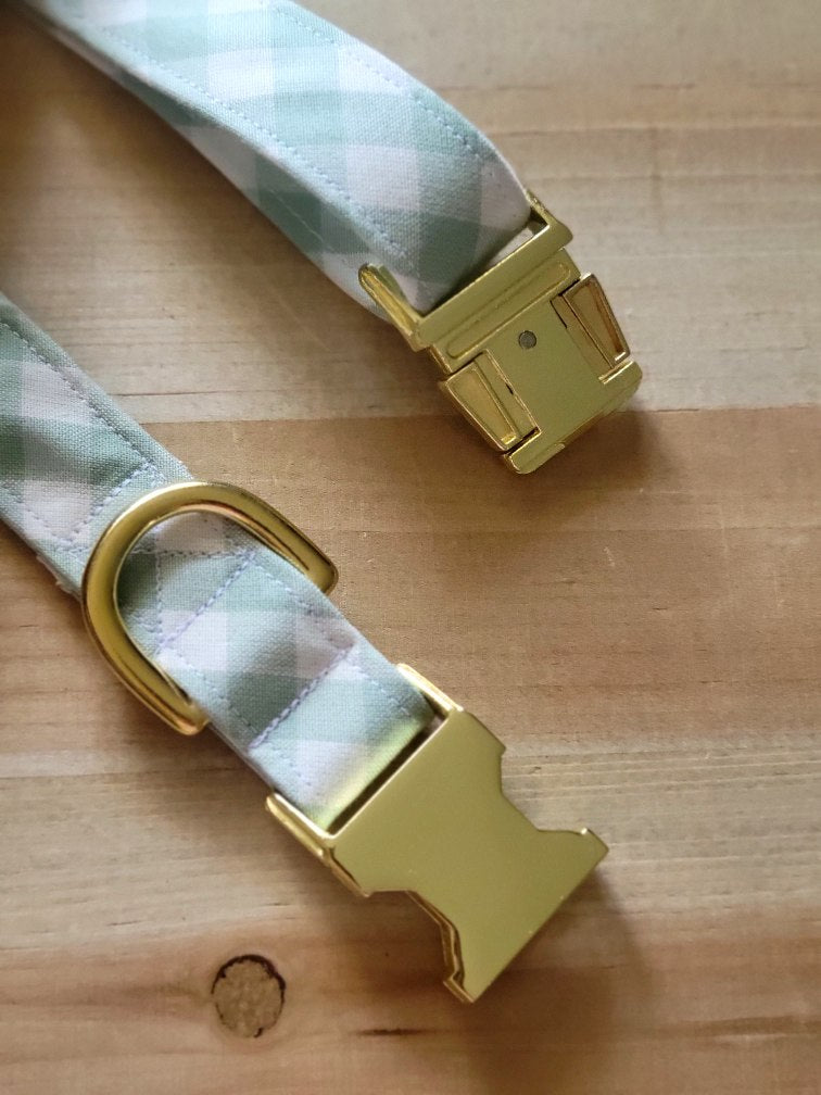 Seconds Sale - Sage Gingham Collar