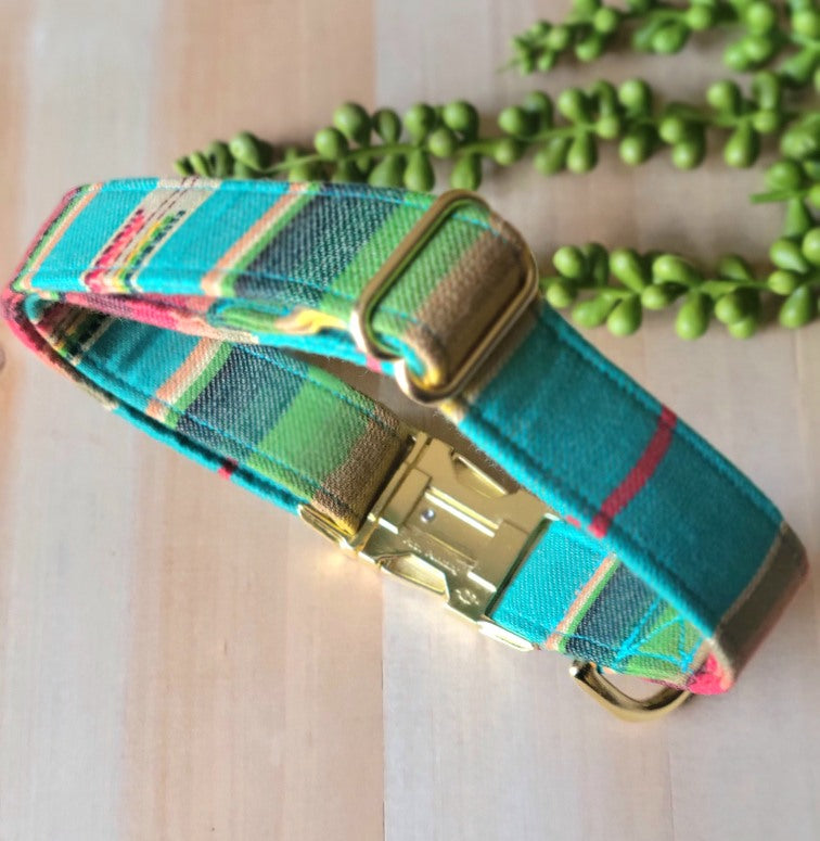 Southwest Teal Dog Collar