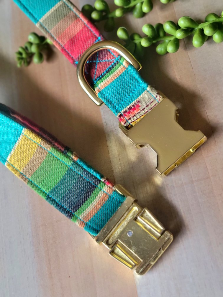Southwest Teal Dog Collar