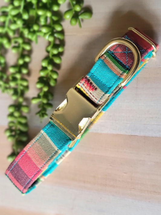 Southwest Teal Dog Collar