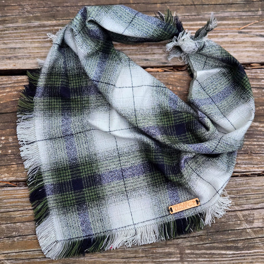 Woodland Flannel Dog Bandana