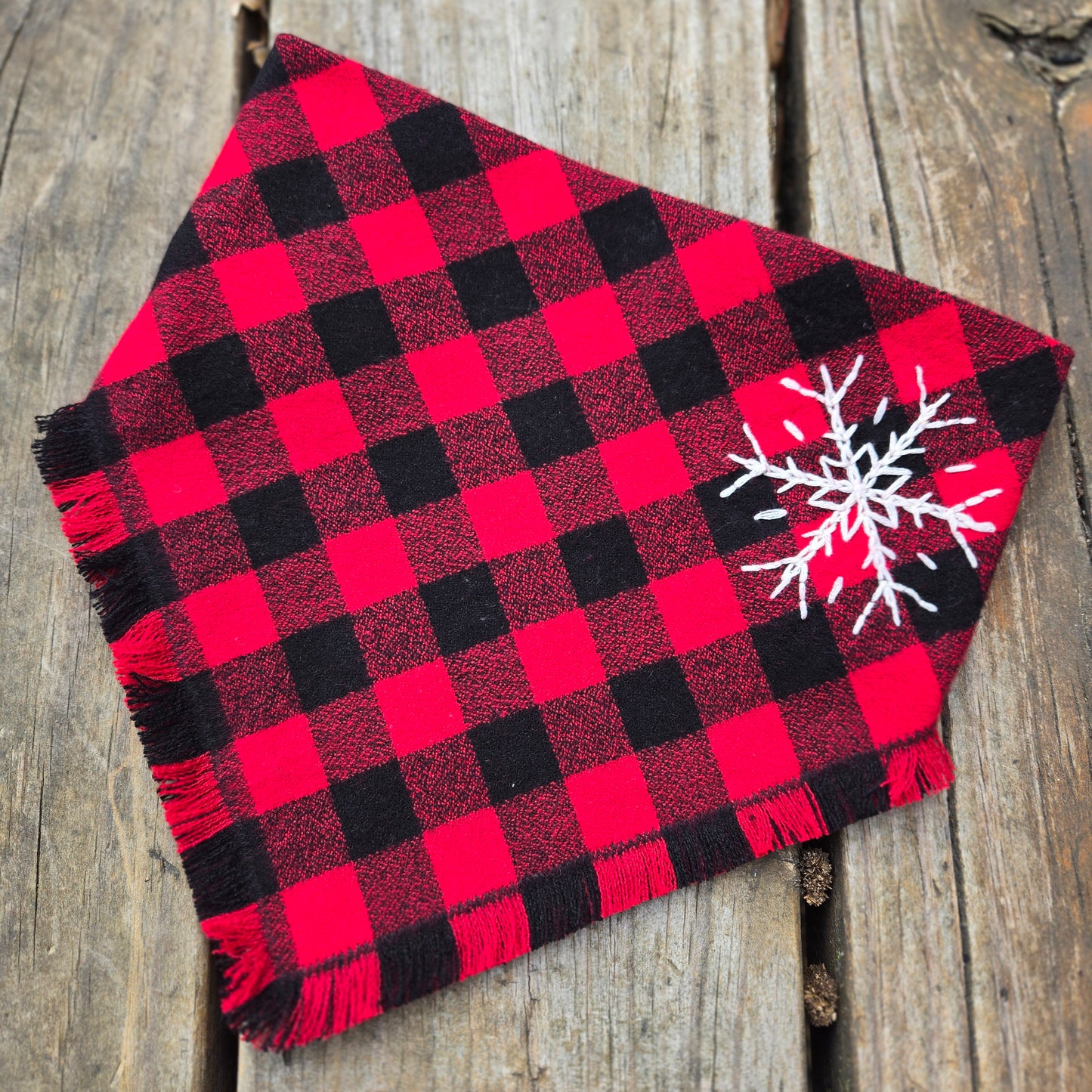 Snowflake Dog Bandana