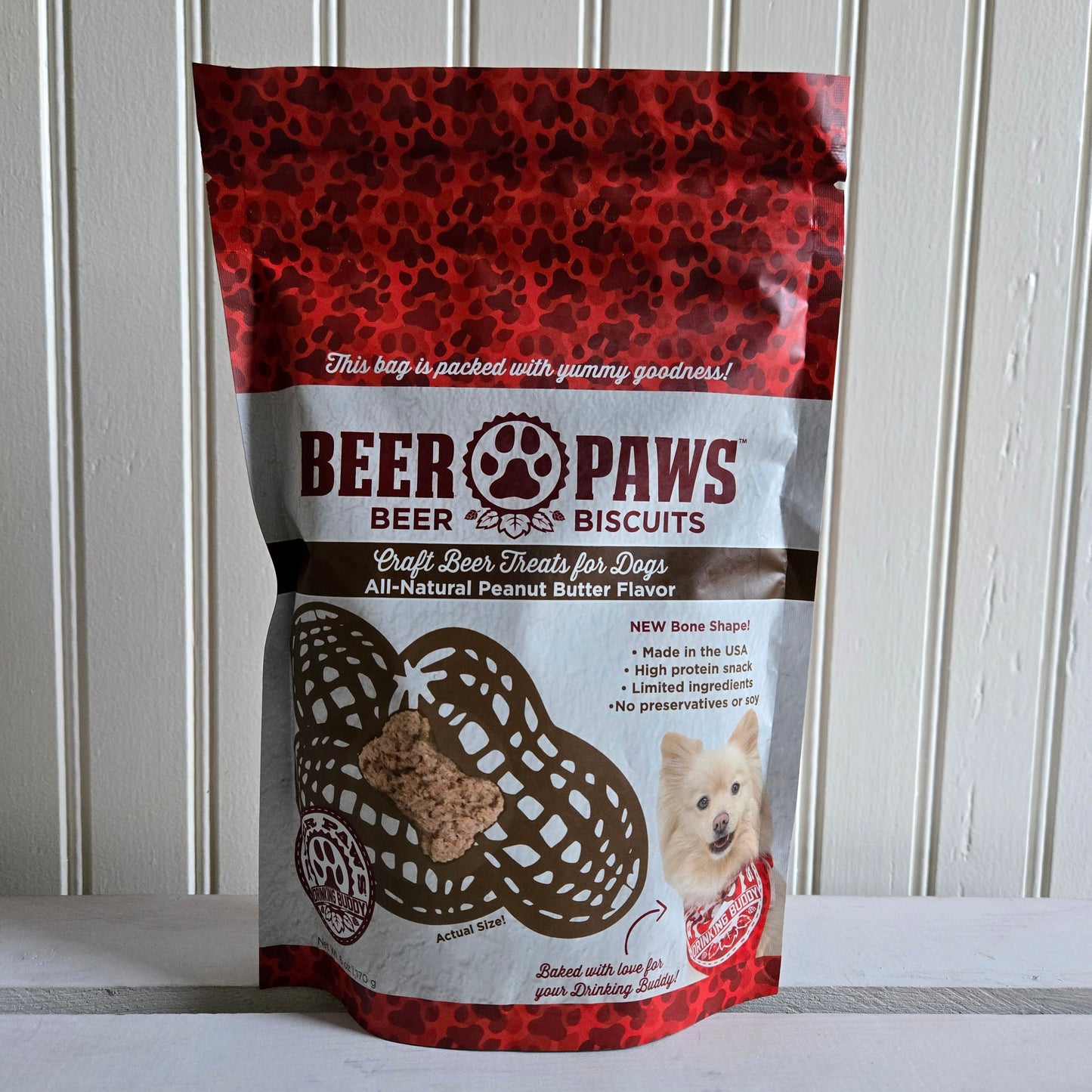 Beer Paws Peanut Butter Beer Biscuits