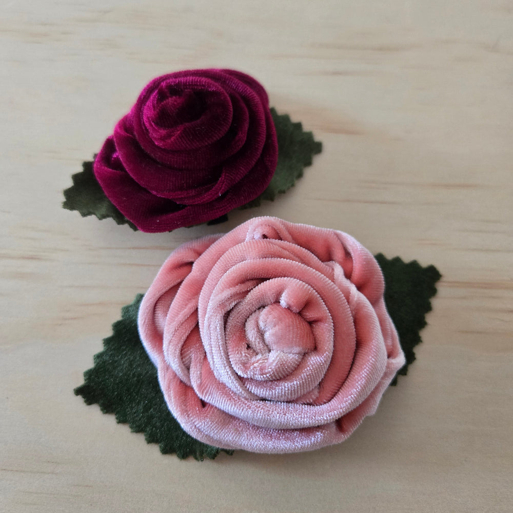 Velvet Rose Collar Accessory