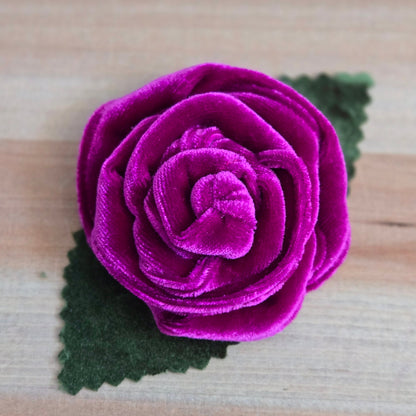 Velvet Rose Collar Accessory