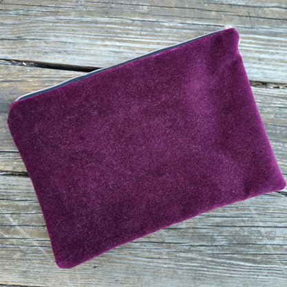 Bordeaux Velvet Clutch