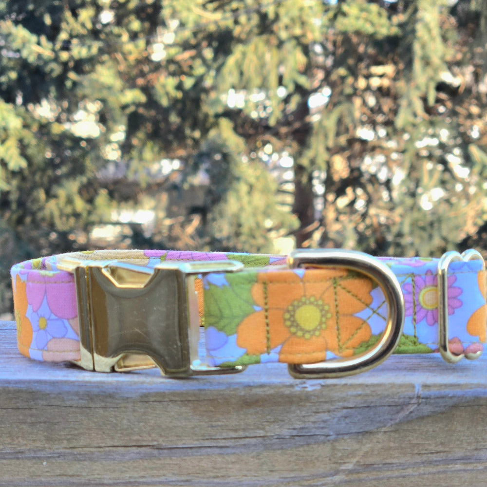 Hippie Floral Dog Collar