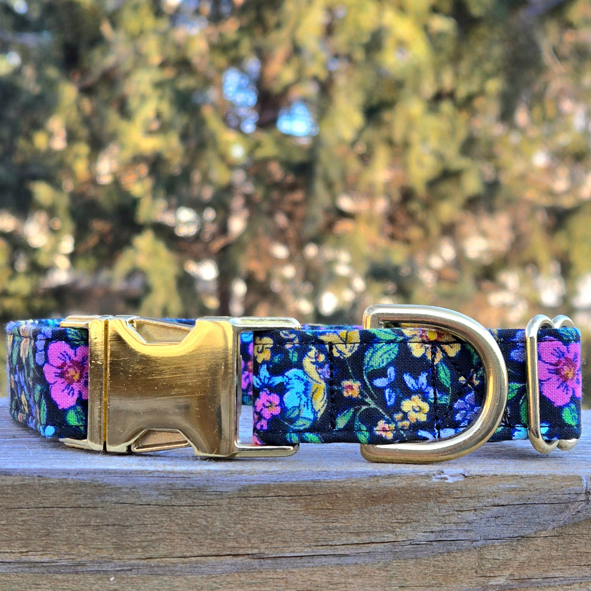 Springtime Flowers Dog Collar