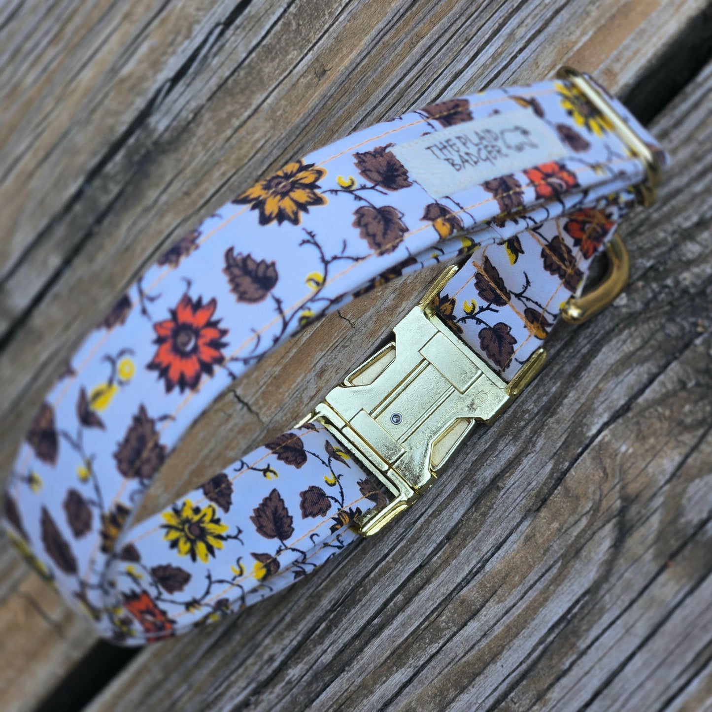 Sunflowers Dog Collar