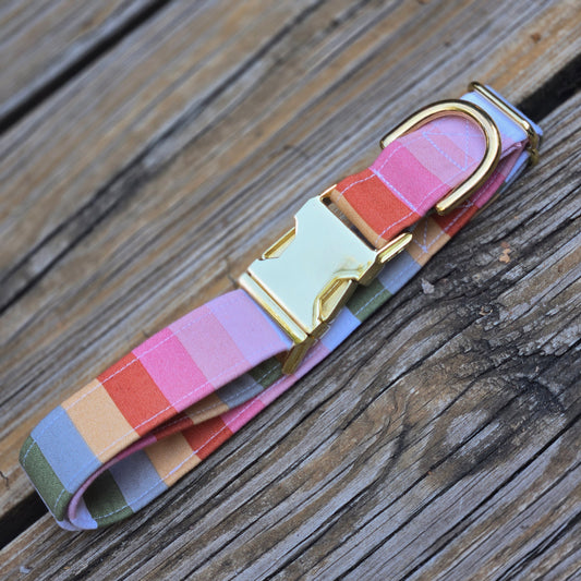 Candy Stripe Dog Collar