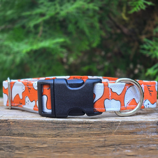 Spooky Ghosts Dog Collar