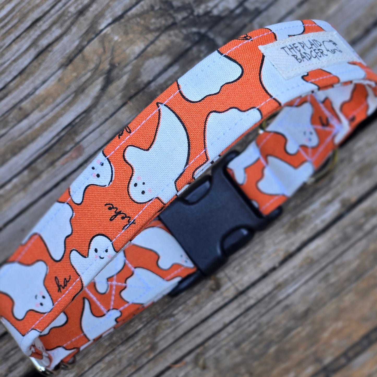 Spooky Ghosts Dog Collar