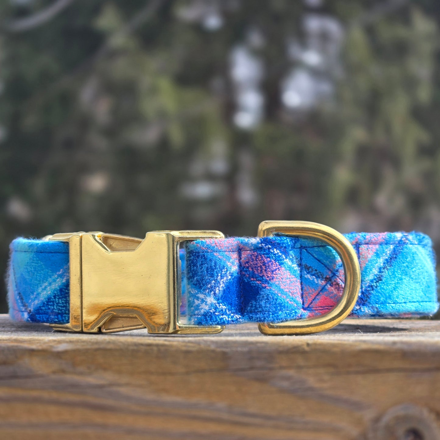 Big Sur Plaid Dog Collar