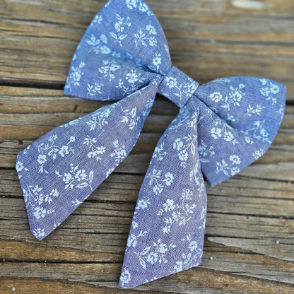 Floral Chambray Dog Collar (Copy)