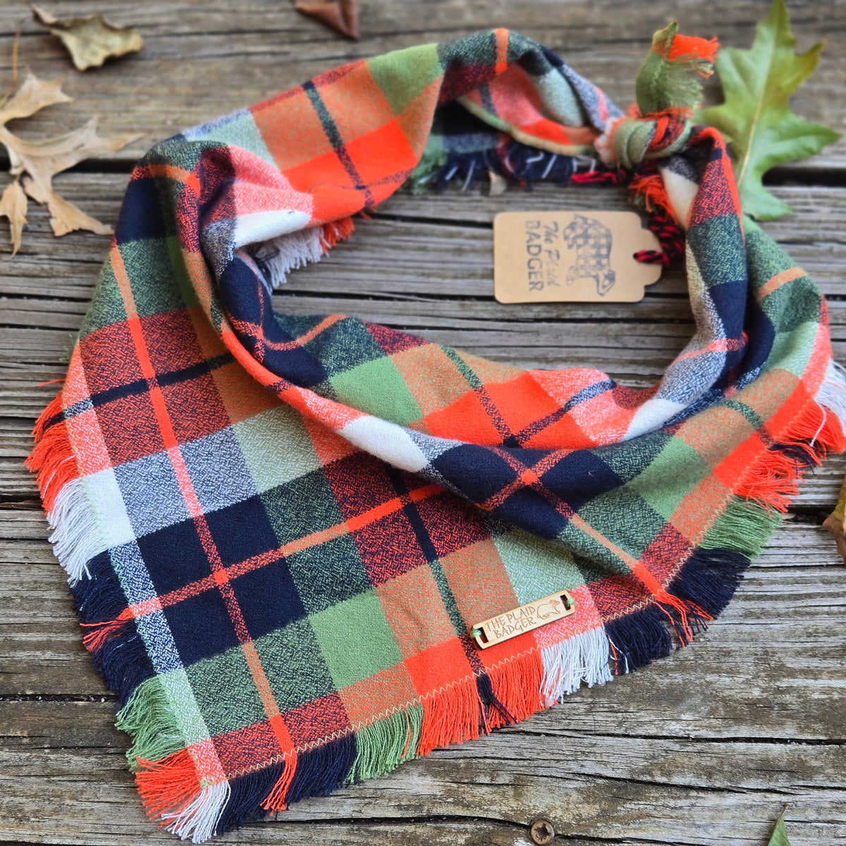 Orchard Plaid Dog Bandana