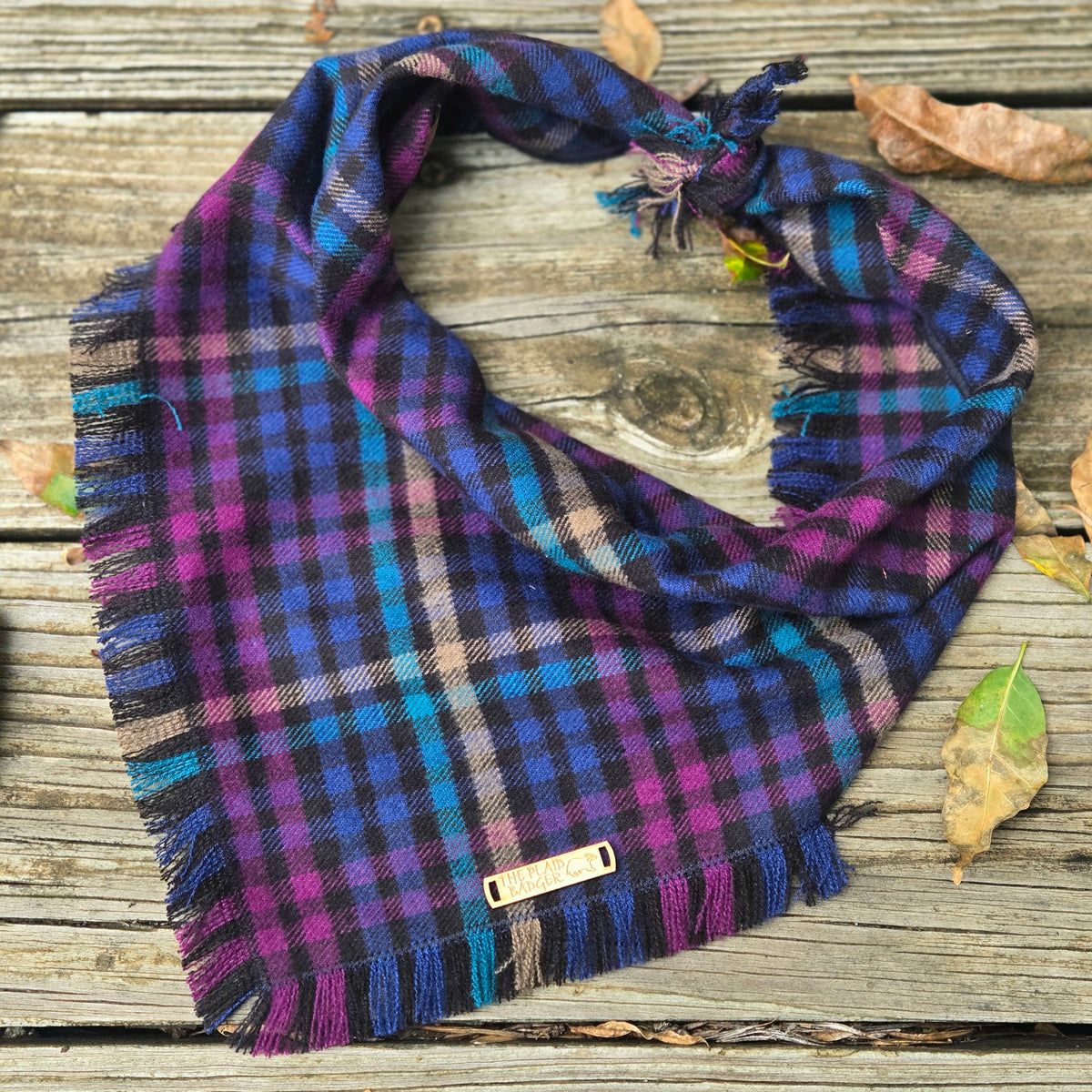 Borealis Plaid Dog Bandana