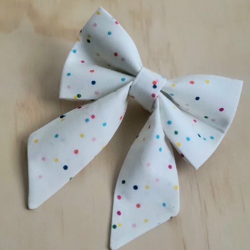 Birthday Confetti Fancy Dog Bow