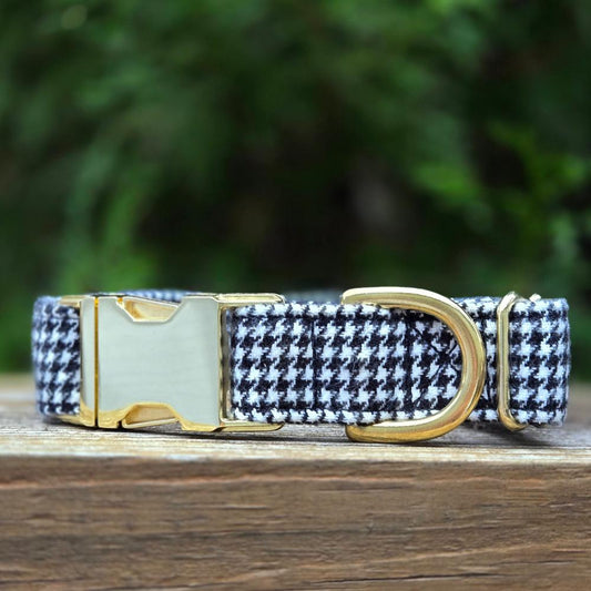 Seconds Sale - Houndstooth Dog Collar