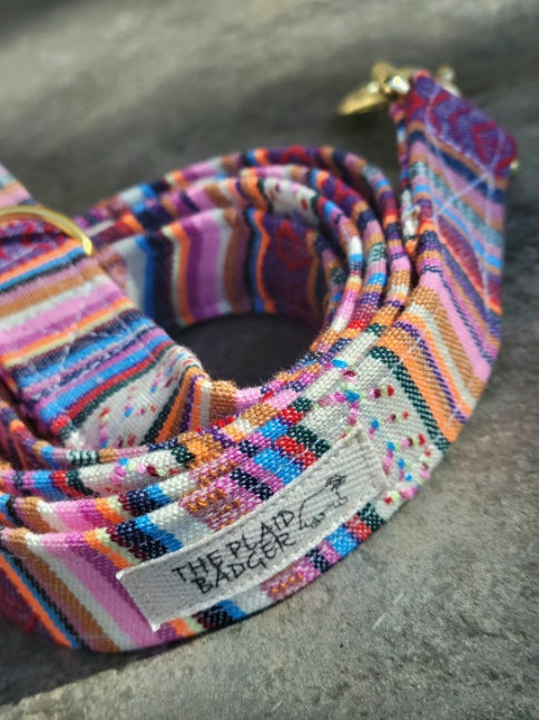 Bright Multicolor Boho Dog Leash