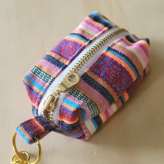Bright Multicolor Boho Waste Bag Holder