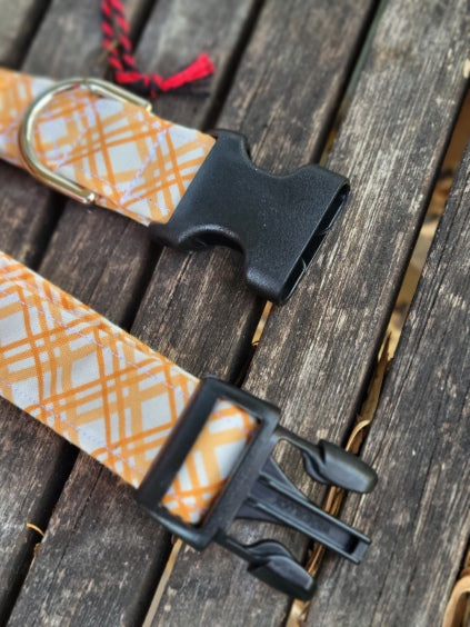 Fall Plaid Dog Collar