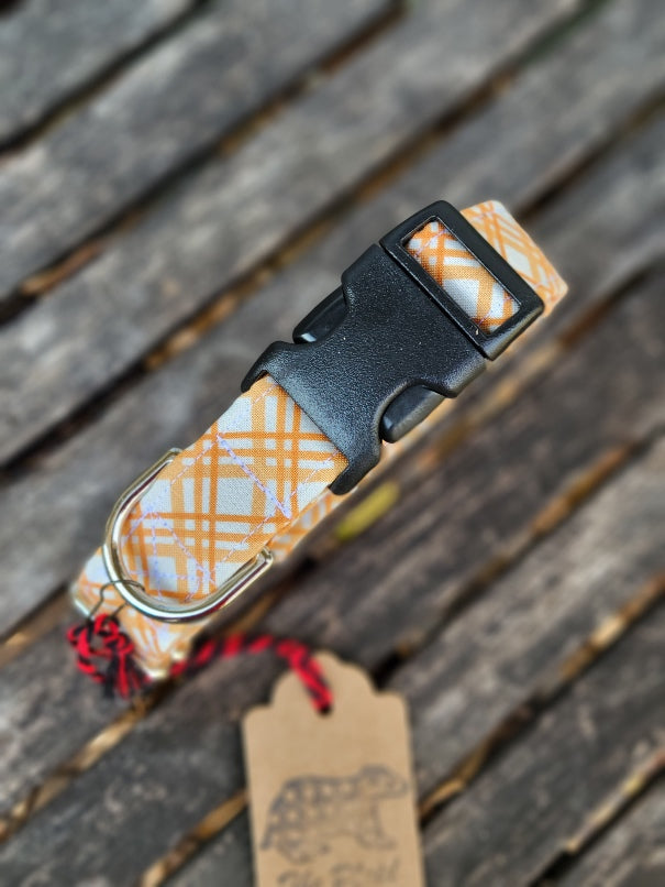 Fall Plaid Dog Collar