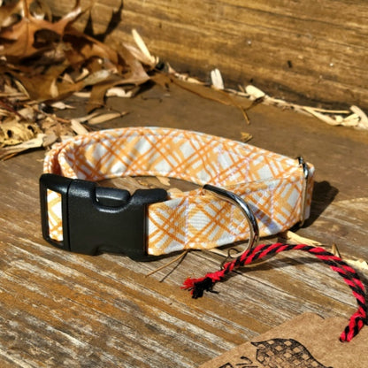 Fall Plaid Dog Collar