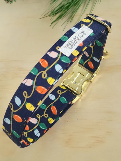 Holiday Lights Dog Collar