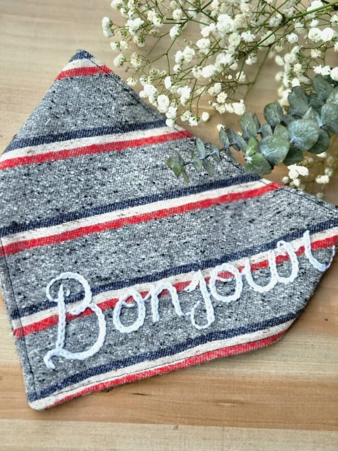 Bonjour Dog Bandana